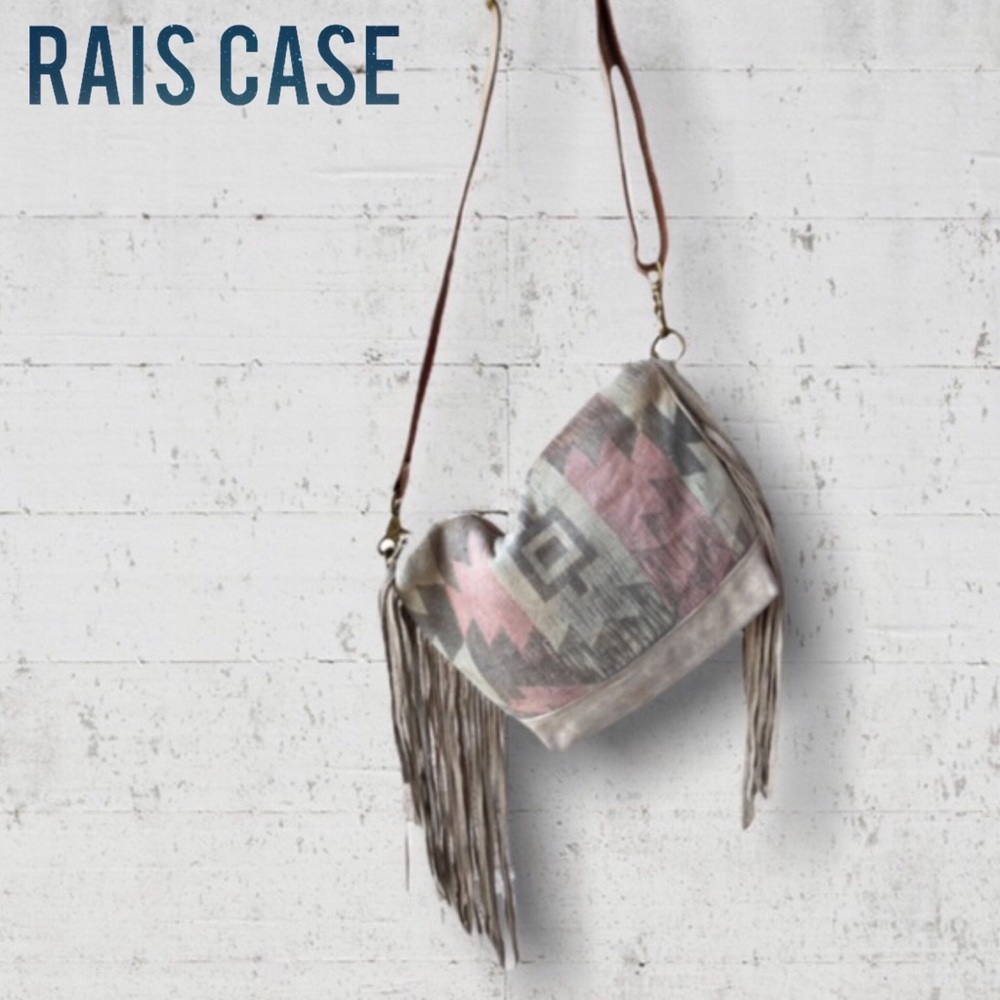 Rais Case Avery Fringe Messenger Crossbody Bag